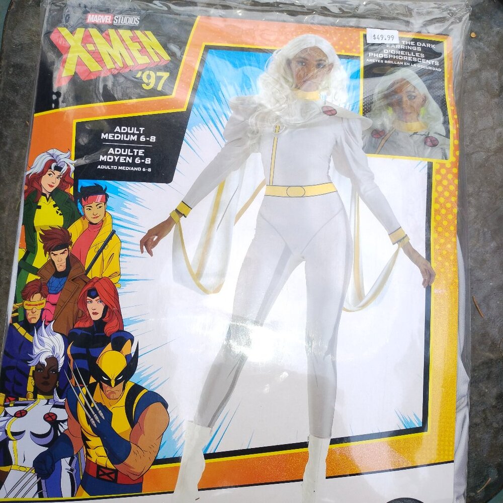 X-Men Storm COSTUME Cosplay Adult Medium 6/8 NEW